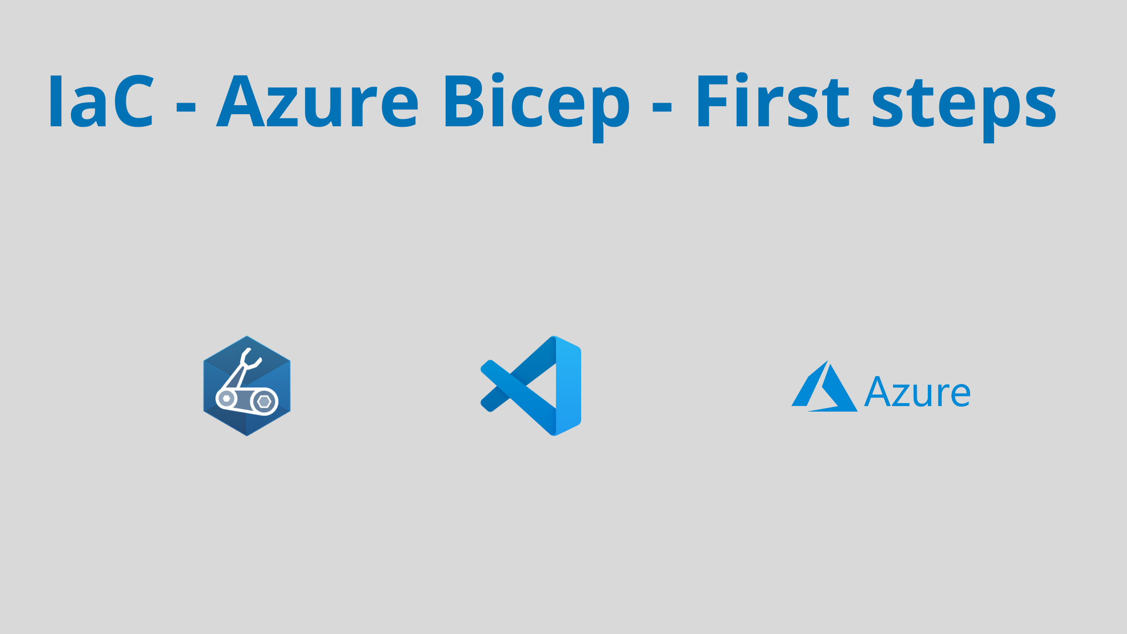 IaC - Azure Bicep - First steps